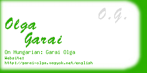 olga garai business card